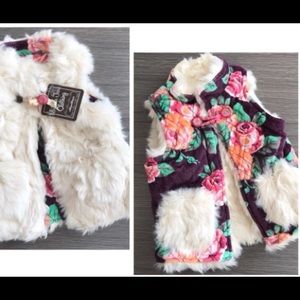 Matilda Jane Reversible Toggle Vest EUC